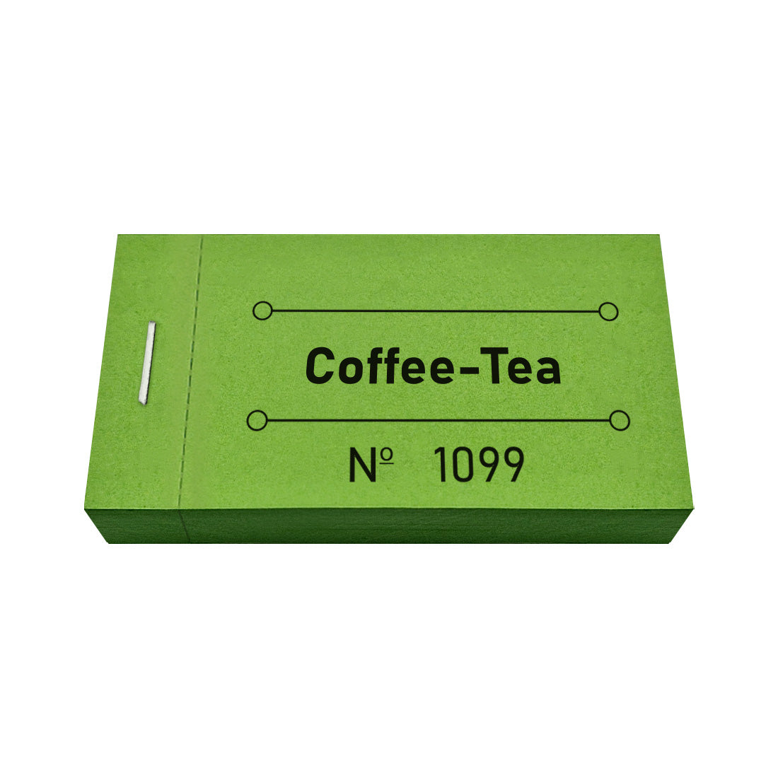 Paper Coffee & Tea Vouchers. Easy Ticket Book With Coffee & Tea Coupons.