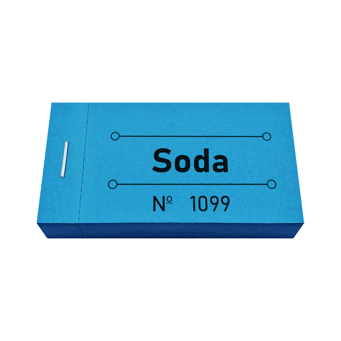 Drink Vouchers 'Soda' In Blue Perforated for Easy Dispensing.