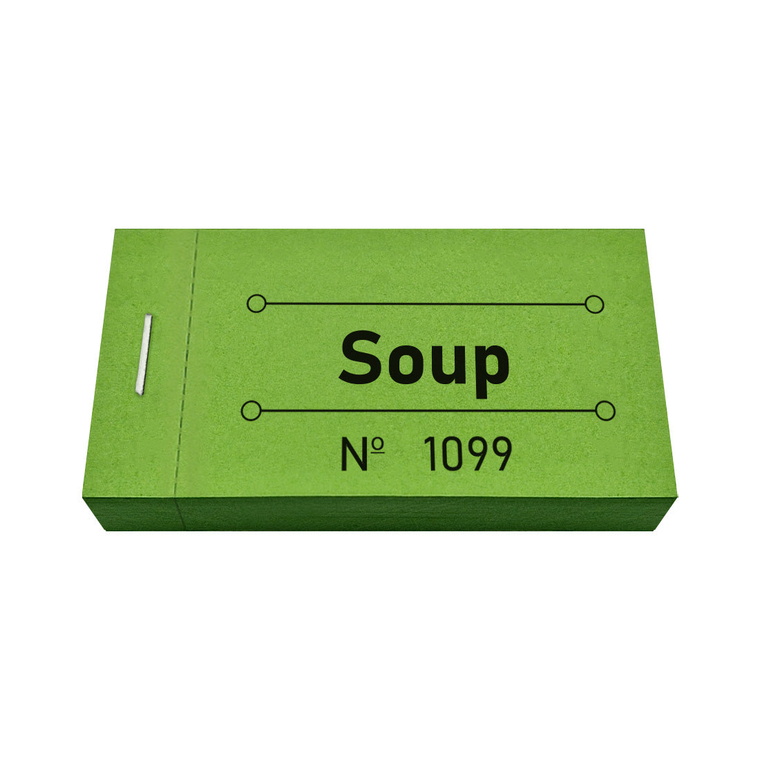 Food Ticket Book 'Soup' Green