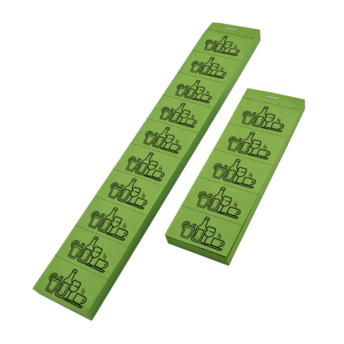 Green Drink Tickets 5 and 10 Ticket Strips