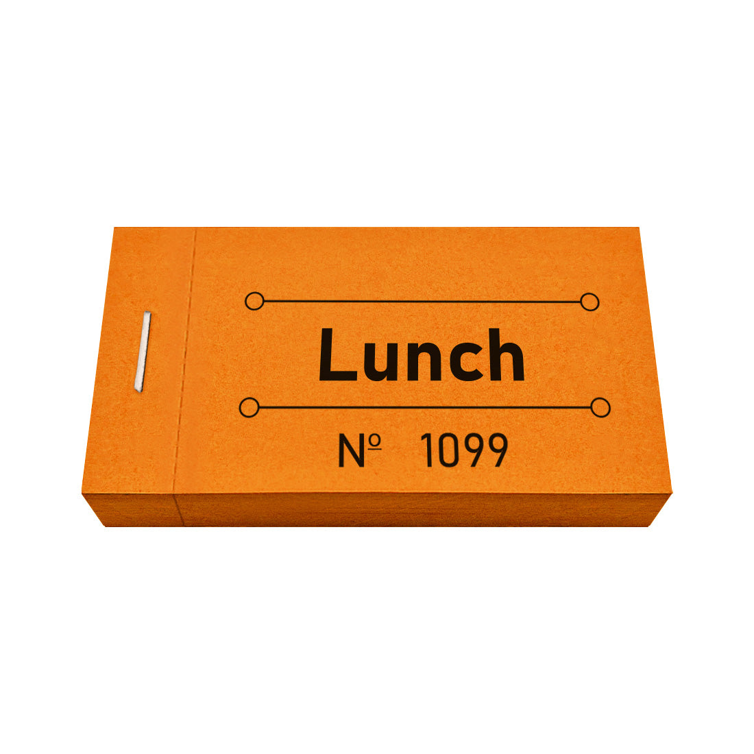 Pre-Printed Lunch Vouchers With Consecutive Numbering.