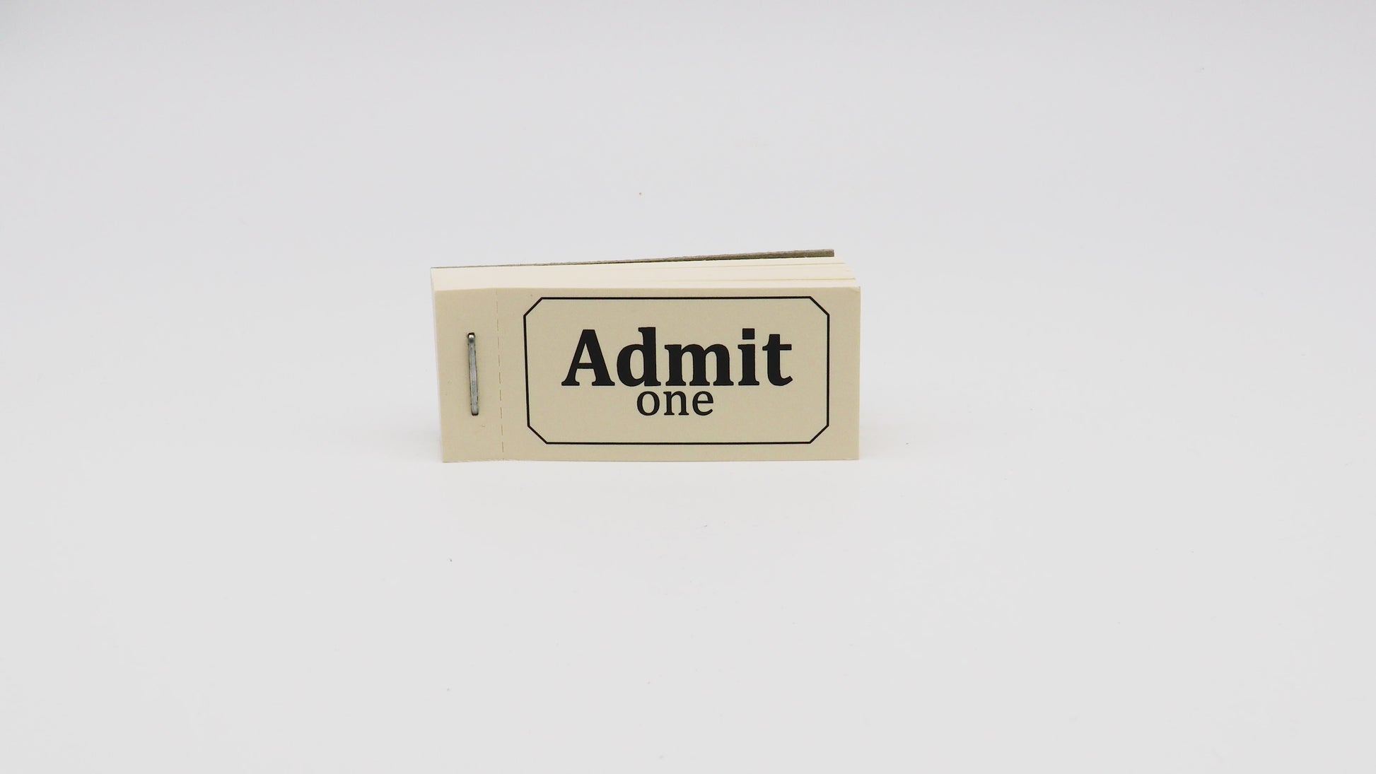 Entry Ticket Book 'Admit One' Beige  Video