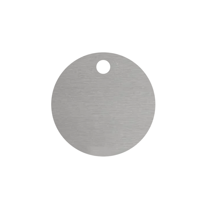 Round Blank Aluminium Number Tags with One Drill Hole | CombiCraft ...