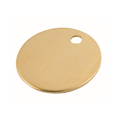 Blank Brushed Brass Tags