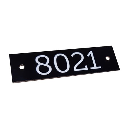 Rectangle Coloured Aluminium Number Tags with Two Drill Holes